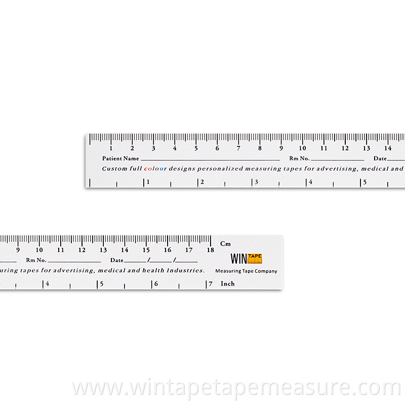 Custom wound measuring ruler